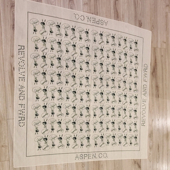 Revolve+FWRD, Aspen Set Of 2 Scarves, Cowgirl/Roping/Lasso, 43", Green/White - Picture 3 of 16